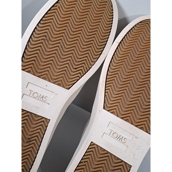 Toms Paxton Womens Tan Water Resistant Leather Faux Fur Lined Slip On Shoes Sz 9 - Picture 10 of 10